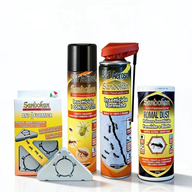 Sandokan Kit Formiche e Scarafaggi casa e giardino completo