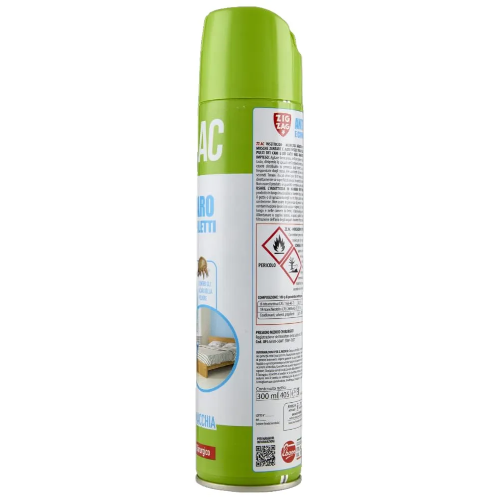 Zig Zag Spray Anti Acaro acaricida spray 300 ml inodore