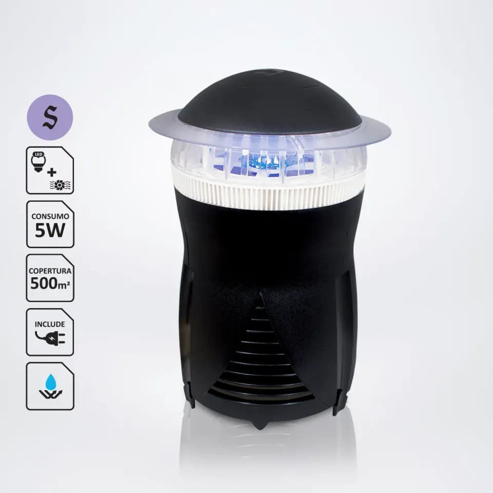 Piccio-NO! Mosquito-Zan elettroinsetticida LED aspirazione 500 mq