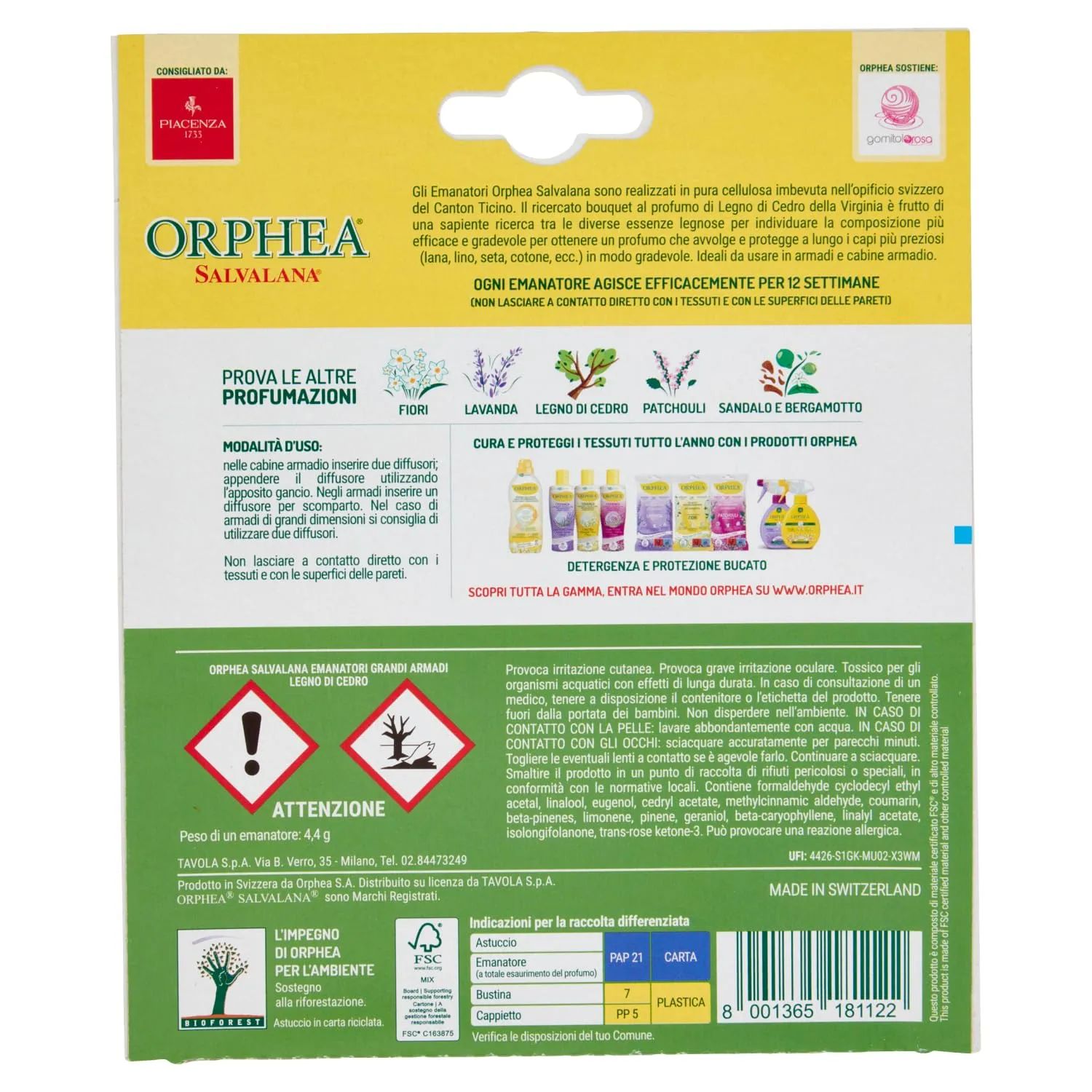 Orphea Salvalana Emanatori Grandi Armadi Cedro 2 Diffusori