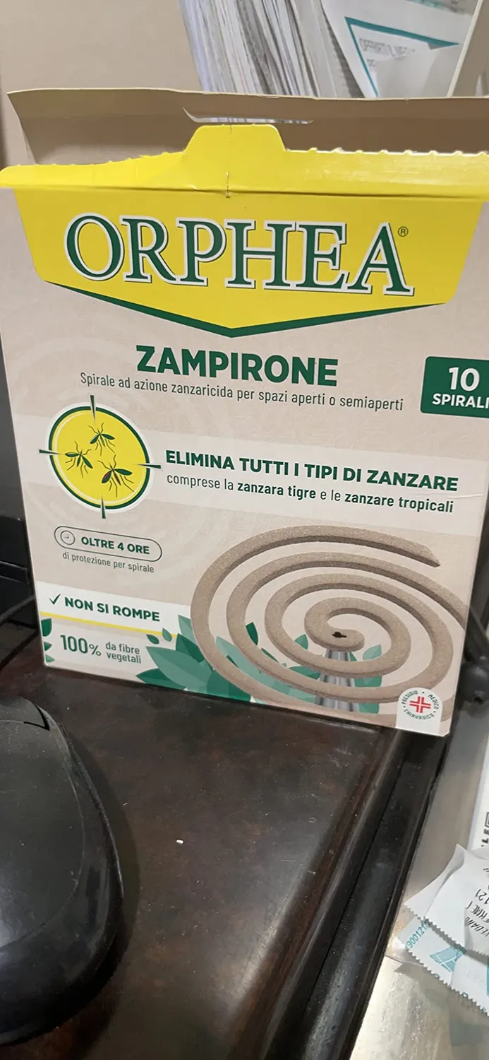 Orphea Spirali Zanzaricida 10 Pezzi Fibra Vegetale fino a 4 Ore