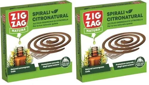 ZigZag Citronatural spirali antizanzare 10 pezzi citronella