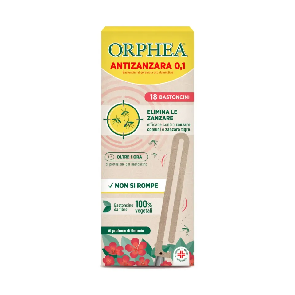 Orphea Bastoncini Geranio Antizanzare 18 pz
