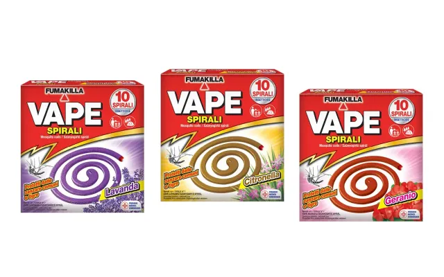 Vape Spirali Profumate Assortite antizanzare 3 pezzi