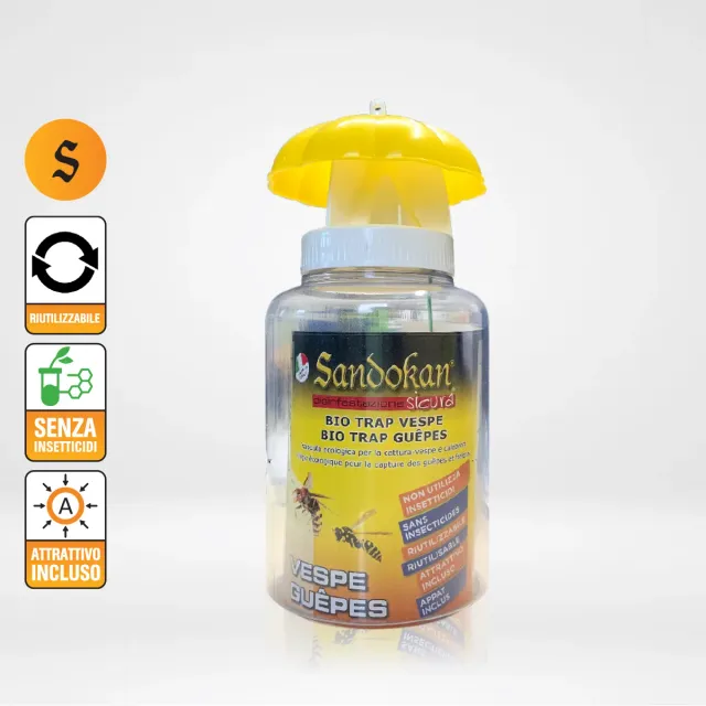 Sandokan Bio Trap Vespe trappola vespe e calabroni riusabile