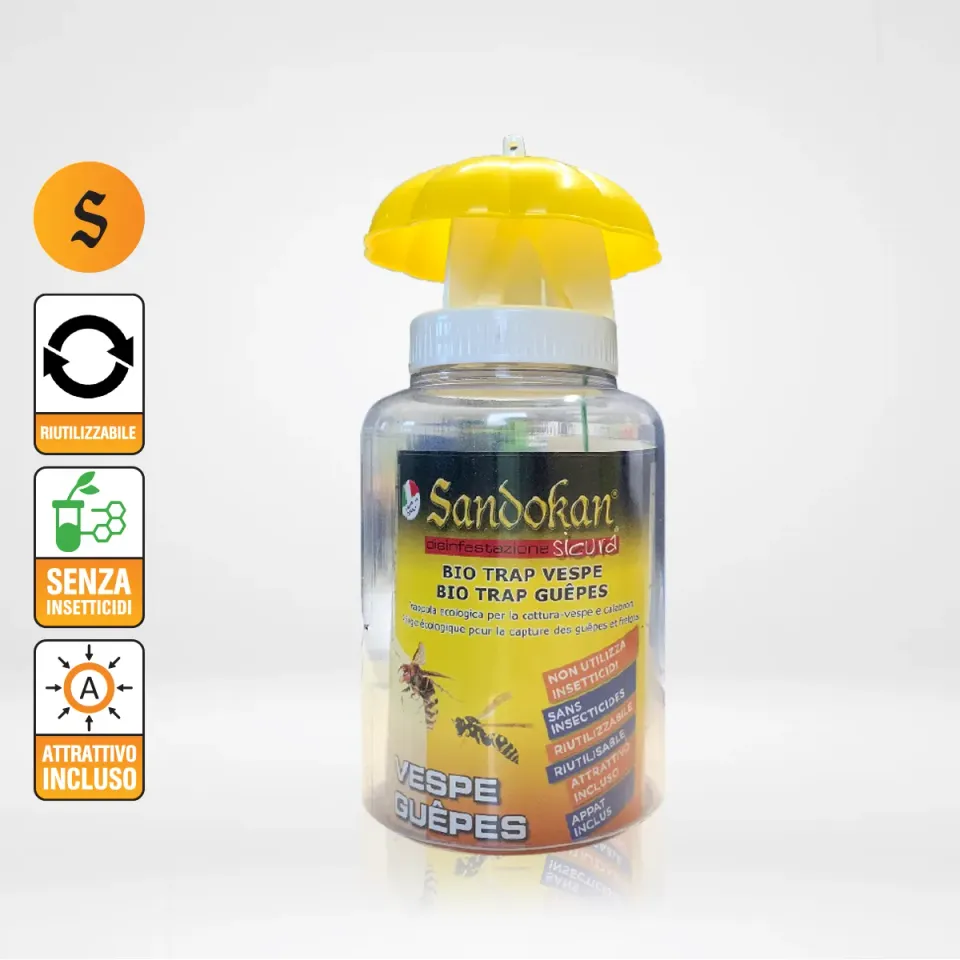 Sandokan Bio Trap Vespe trappola vespe e calabroni riusabile