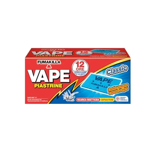 Vape Classic Piastrine Insetticida 30 Pezzi 12 Ore