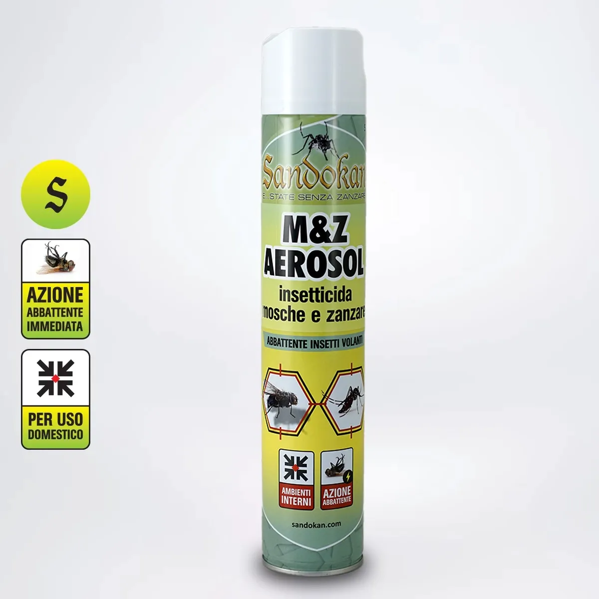 Punto e Basta Insetticida Mosche Zanzare Spray 500 ml Piretro