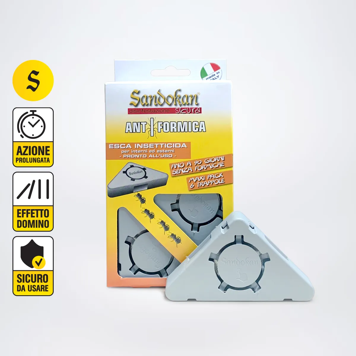 Sandokan Kit Formiche e Scarafaggi casa e giardino completo