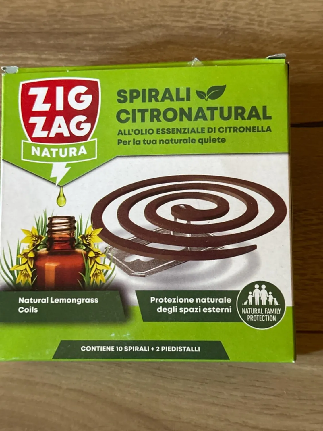 ZigZag Citronatural spirali antizanzare 10 pezzi citronella