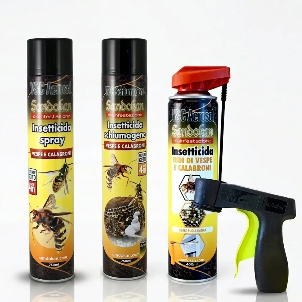Piccio-NO! Kit vespe casa giardino spray schiuma precisione