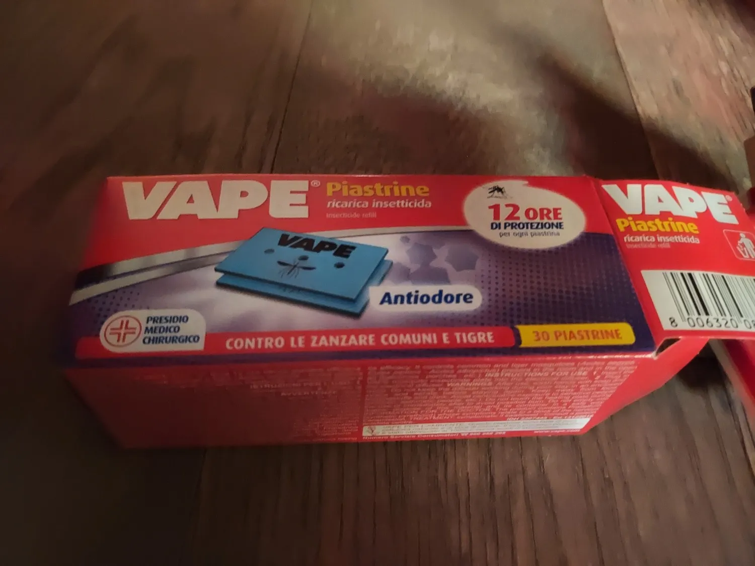 Vape Mat e piastrine zanzare 30 pezzi 12 ore