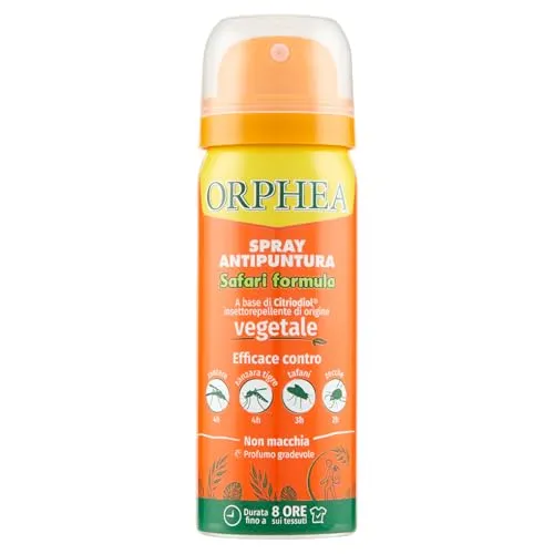 Orphea Safari spray repellente zanzare zecche 100 ml Citriodiol