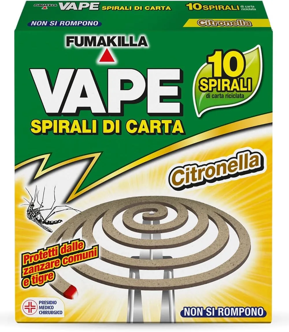 Vape Spirali Profumate Assortite antizanzare 3 pezzi