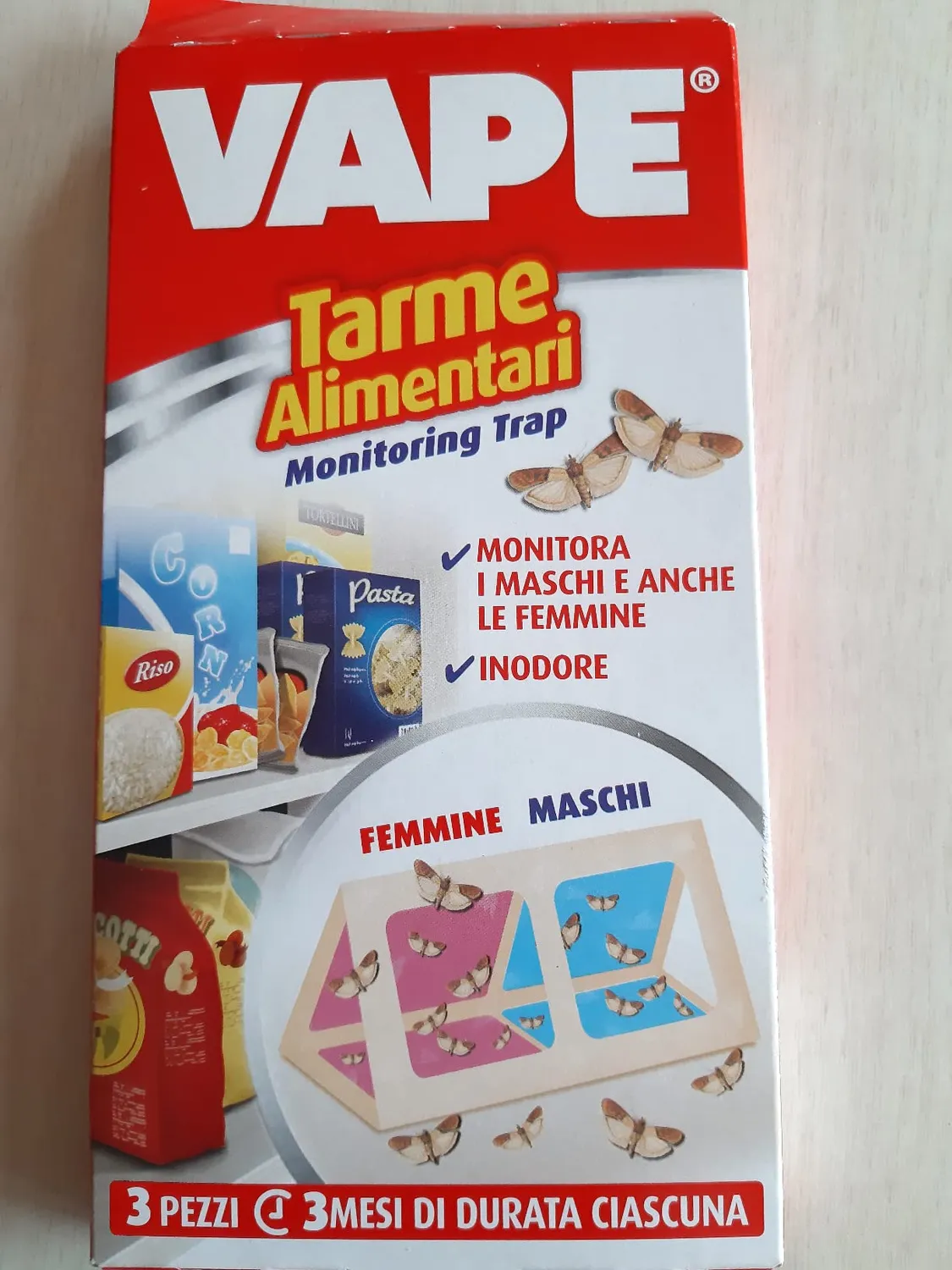 Vape Tarme Alimentari trappole 3 pezzi efficaci 3 mesi