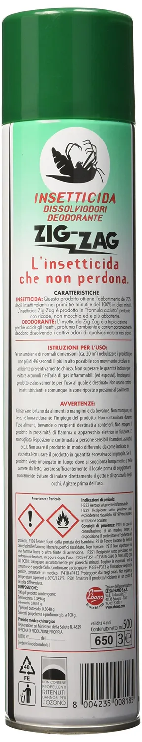 ZigZag M/Z Spray Insetticida 500ml al Pino