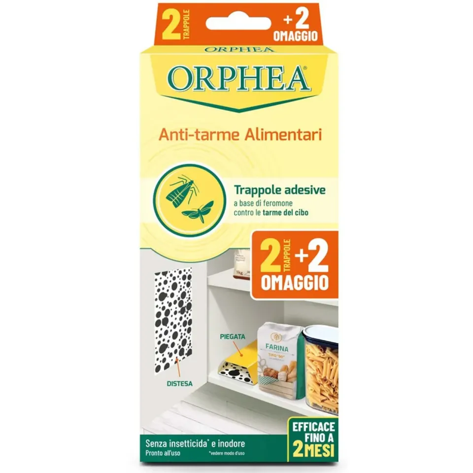 Orphea Antitarme Alimentare 4 Trappole Adesive