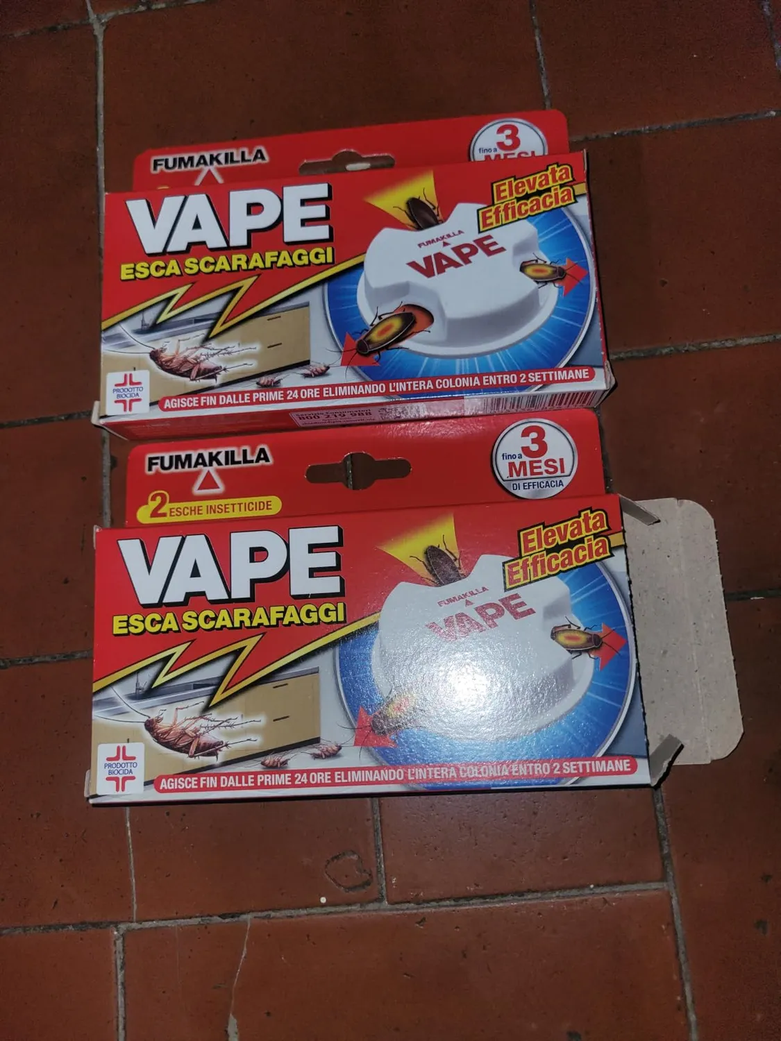 Vape Esca Scarafaggi Gel Blatte 6 Esche 3 Mesi