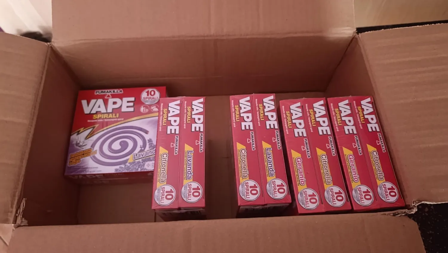 Vape Spirali Profumate antizanzare 100 pezzi 10 conf.