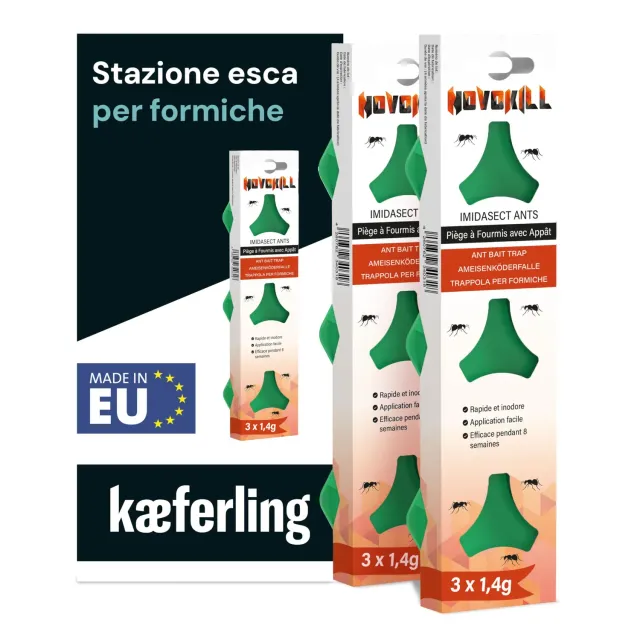 Novokill Trappole Formiche esca 6 pz esterno