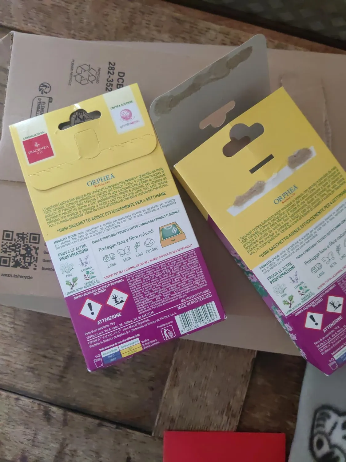 Orphea Salvalana Patchouli Sacchetti Profumati 3 Pezzi