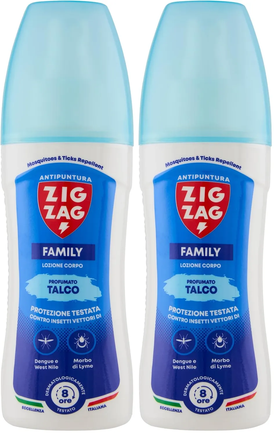 ZigZag Family lozione antizanzare talco 100 ml