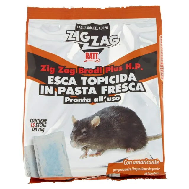 Zig Zag Brodi Plus esca topicida pasta 45x10 gr amaricante