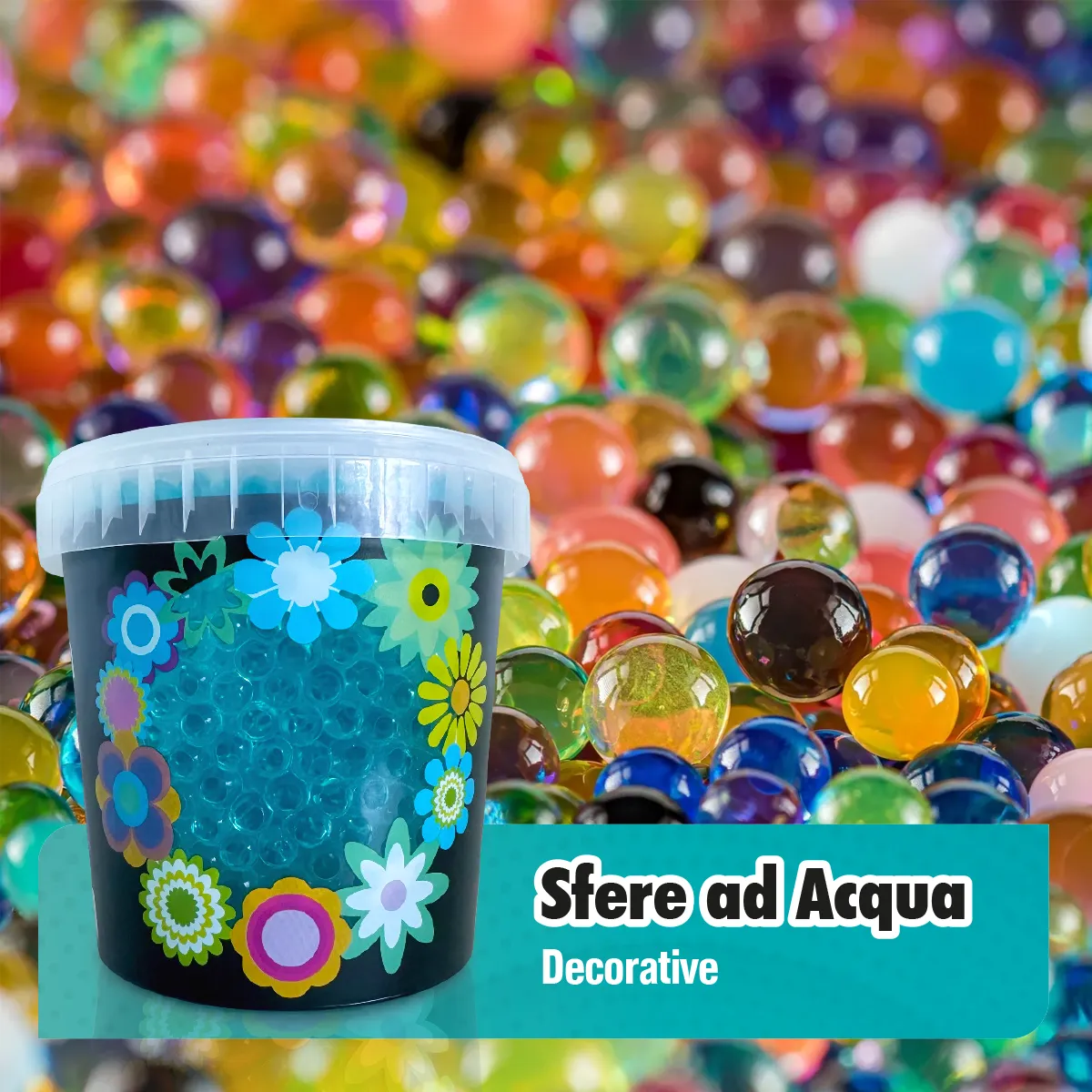 Piccio-NO! Sfere d’Acqua Colorate Vasi 1 L Idratanti