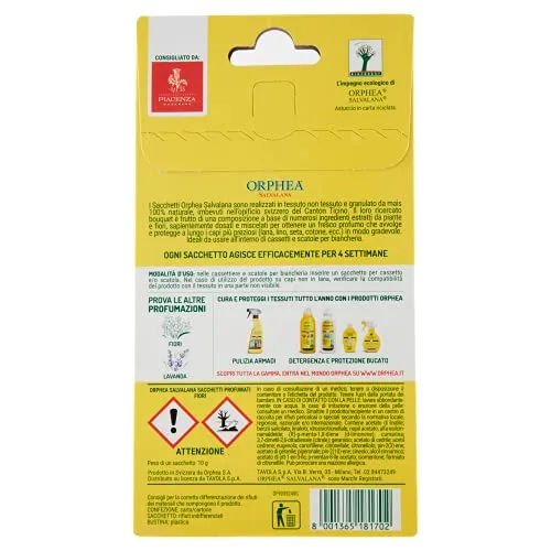 Orphea Salvalana Tarmicida sacchetti misto 4 pz armadi