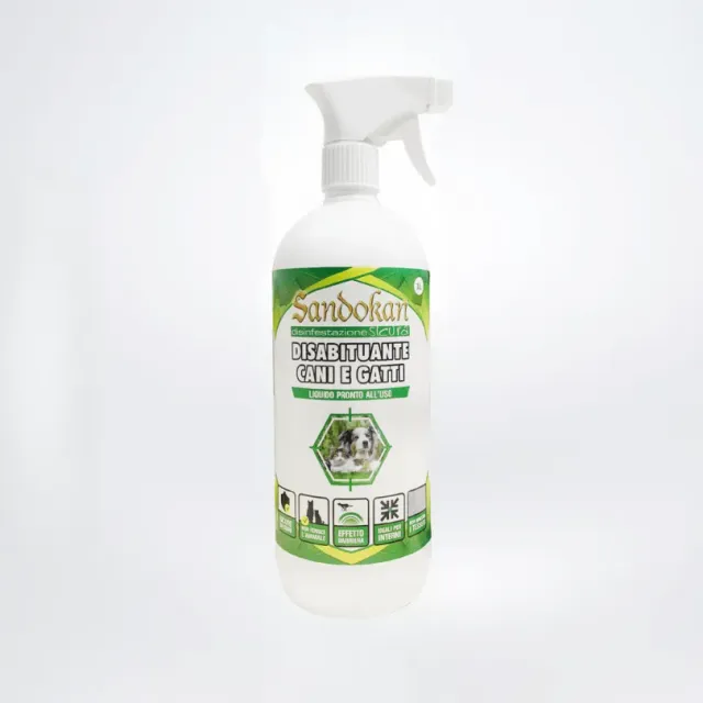 Piccio-NO! Sandokan Disabituante Spray Cani e Gatti Barriera Olfattiva