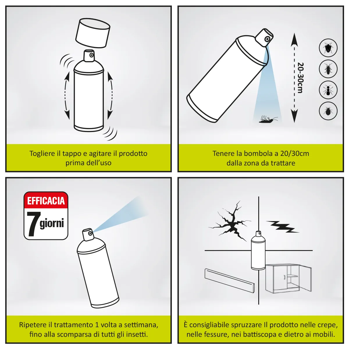 Piccio-NO! Uno Contro Tutti Insetticida Spray 400ml