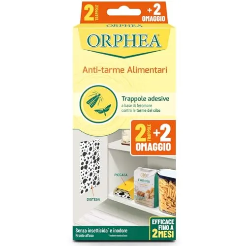 Orphea Antitarme Alimentare 4 Trappole Adesive