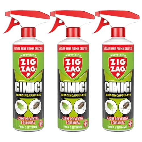 ZigZag Cimici Insetticida Microincapsulato 3x500 ml Azione Residuale