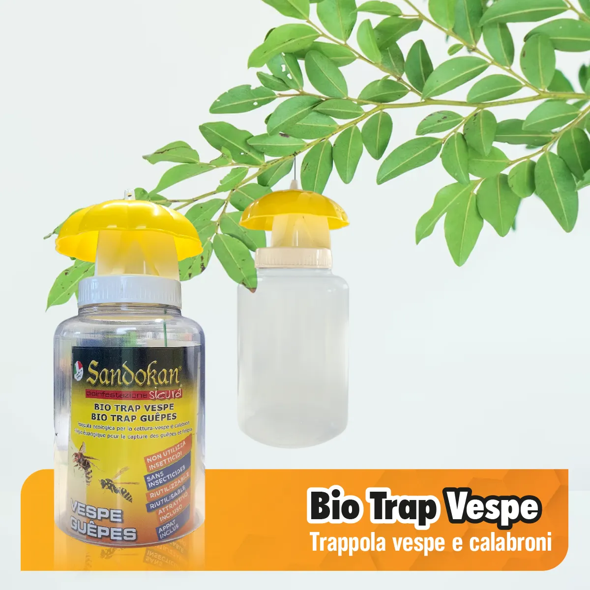 Sandokan Bio Trap Vespe trappola vespe e calabroni riusabile