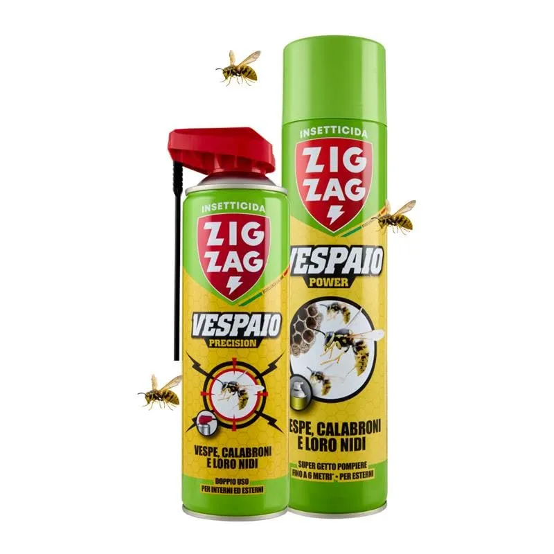 ZigZag Vespaio kit spray antivespe 2 pezzi getto 6 metri