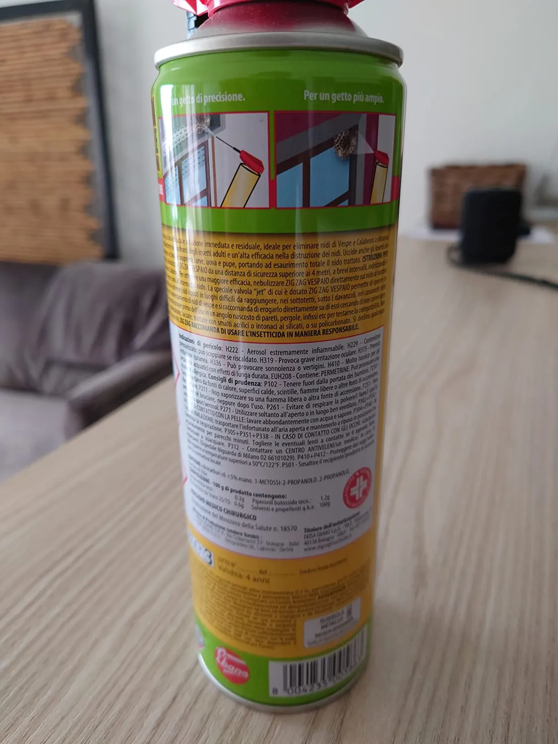 ZigZag Vespaio insetticida spray vespe e calabroni 400 ml