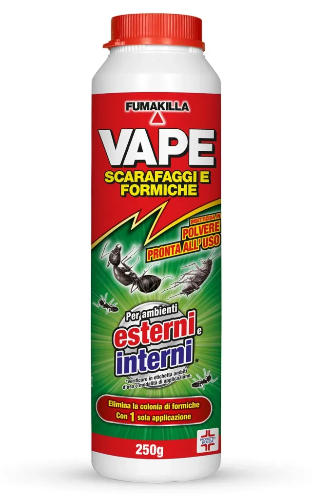 Vape Scarafaggi e Formiche insetticida polvere 250 g pronta uso