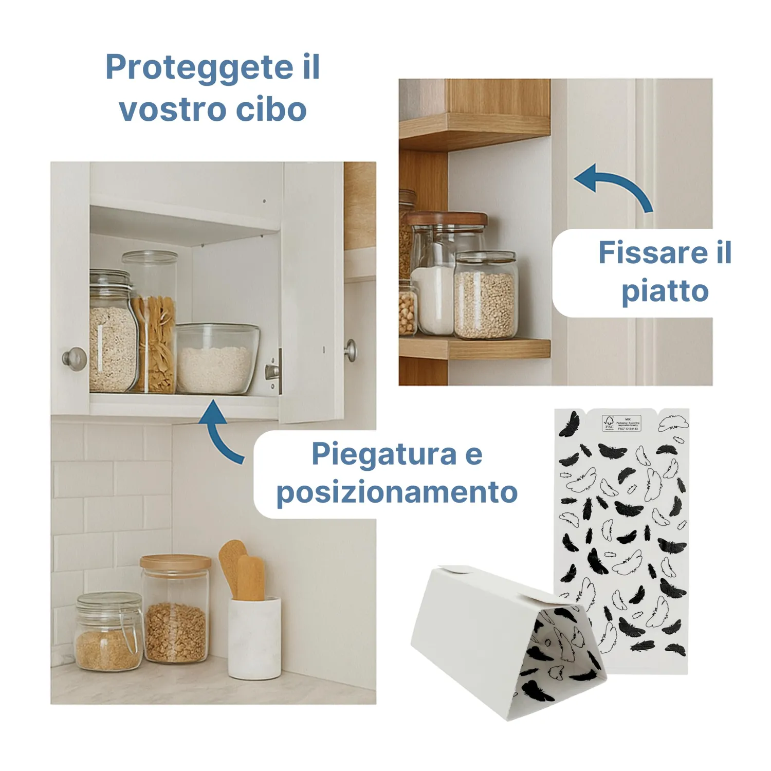 Novokill Trappola Tarme Alimentari Feromoni 25 pezzi 3 mesi