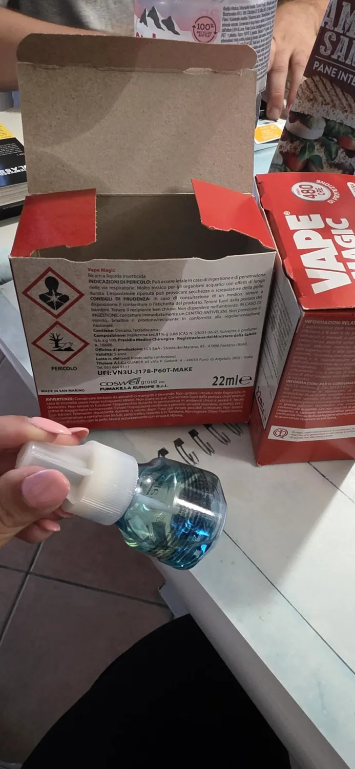 Vape Diffusore + Ricarica Liquida 480H elettroemanatore 60 notti