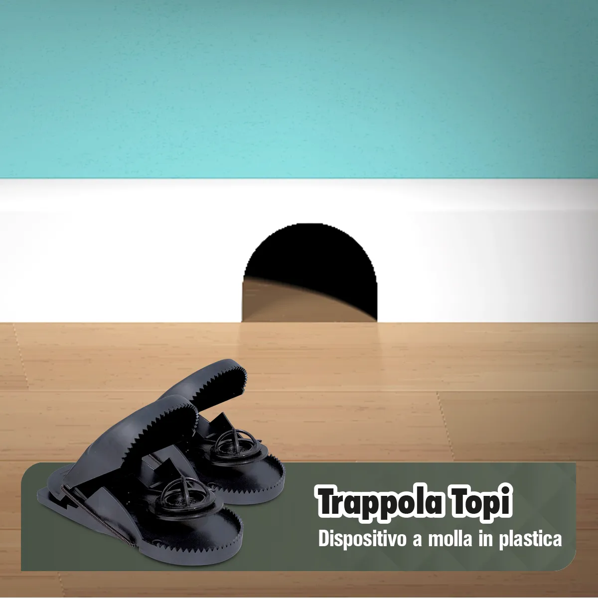 Piccio-NO! Sandokan Topi Pack trappola topi a scatto riusabile