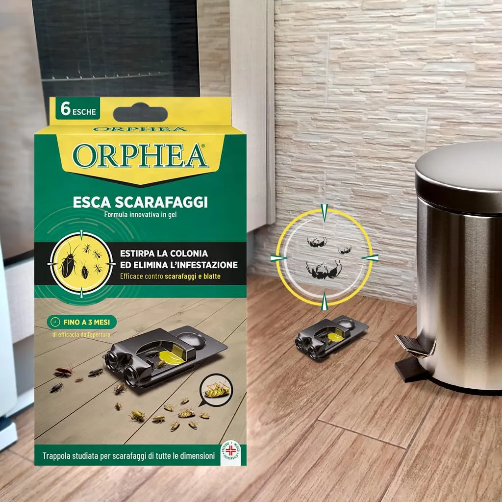 Orphea Protezione Casa Esca Scarafaggi Gel Bipack 6 Pezzi 3 Mesi