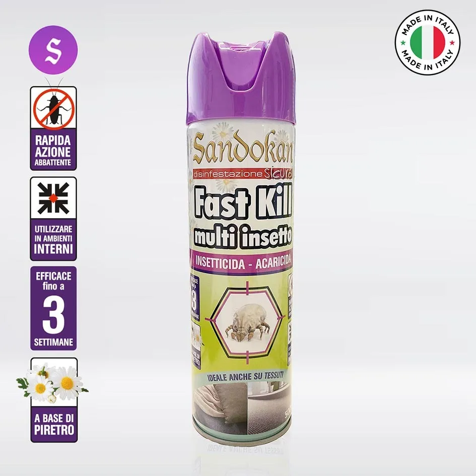 Piccio-NO! Fast Kill Insetticida Spray 500 ml Piretro