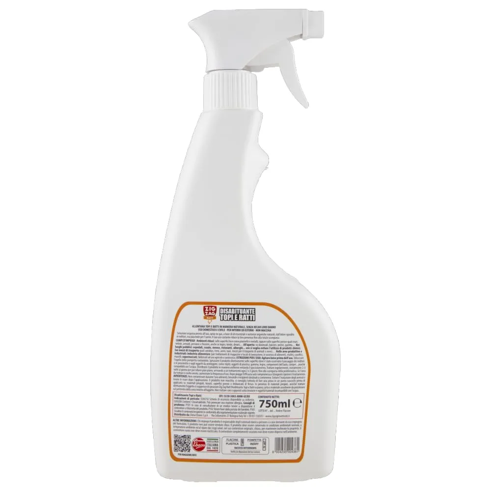 Zig Zag Ratt Disabituante Topi e Ratti Spray 750 ml
