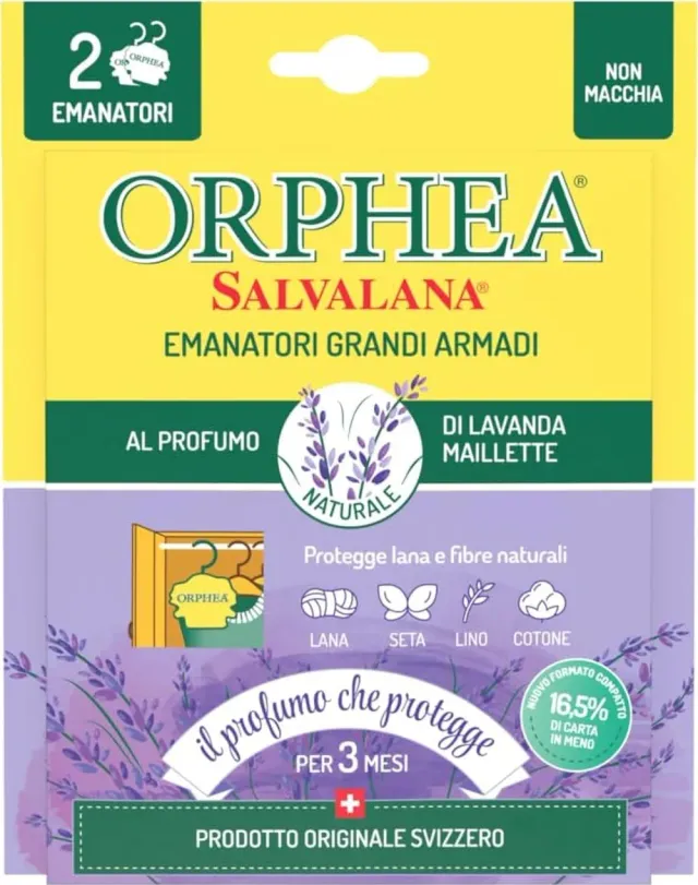 Orphea Salvalana emanatori antitarme lavanda 2 pezzi