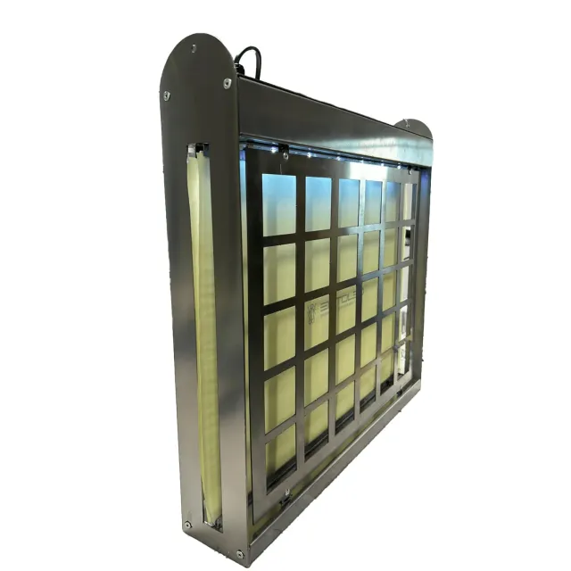 Tathrin Ento Double Inox lampada LED antinsetti 120 m²