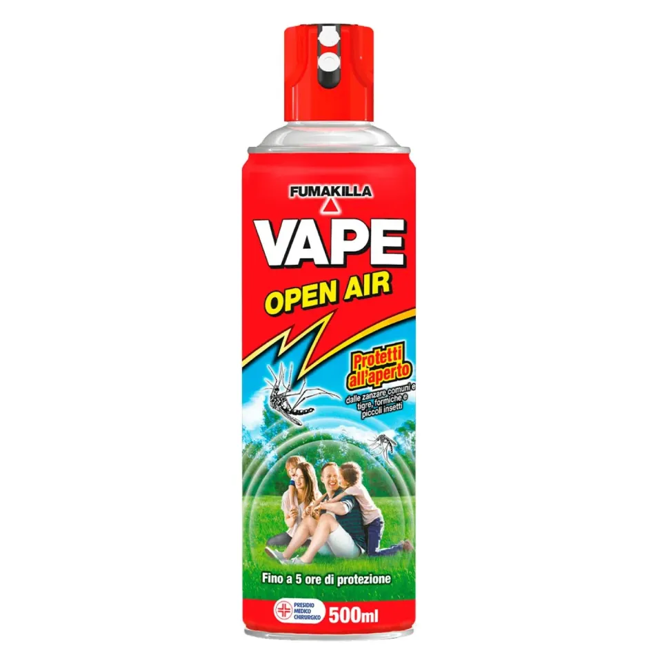 Vape Open Air Spray Antizanzare 6 Flaconi 500ml