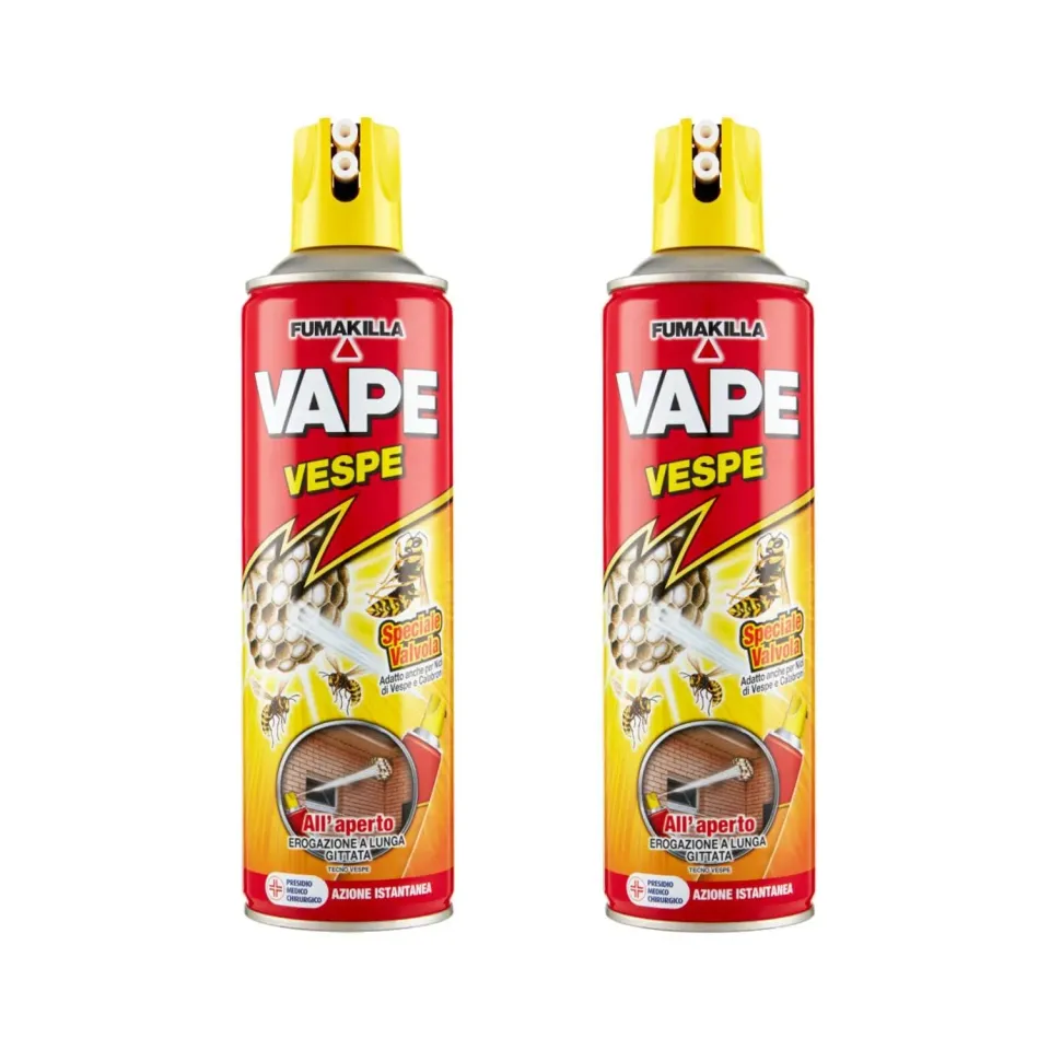 Vape Spray Insetticida Vespe Zanzare 2 Pezzi