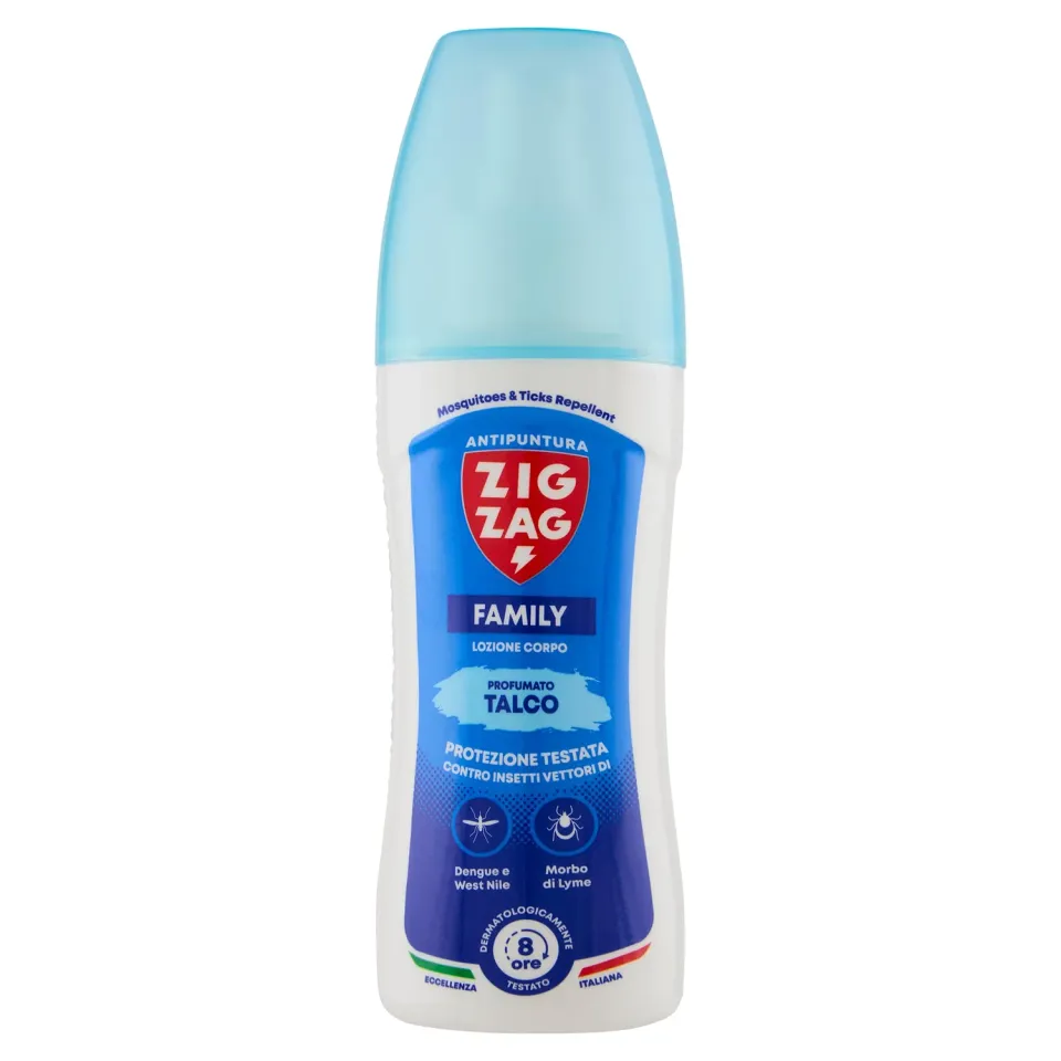 ZigZag Family lozione antizanzare talco 100 ml