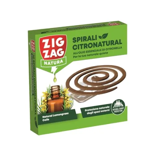 ZigZag Citronatural spirali antizanzare 10 pezzi citronella