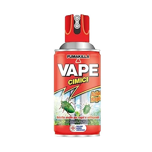 Vape Tecno Ragni Cimici Millepiedi Insetticida Spray 300 ml
